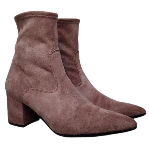 Le Pepe Suede Leather Sz 10 Block Heel Ankle-Boots - Picture 2 of 15